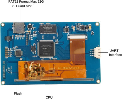5,0" TFT 800×480 Nextion HMI USART UART Touch Module LCD Display Panel Resistive Touch Panel voor Arduino TFT voor Raspberry pi