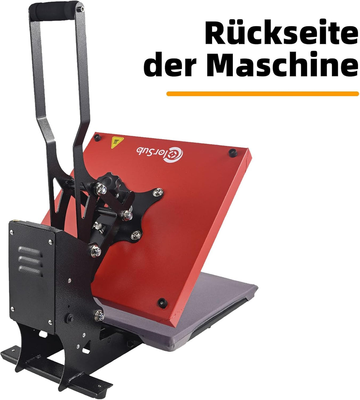 ColorSub Digital Hot Press 38 x 38 cm (15 x 15 inch) 1600 W, Teflon Hot Press, T-shirt, kleding, tas met transfer