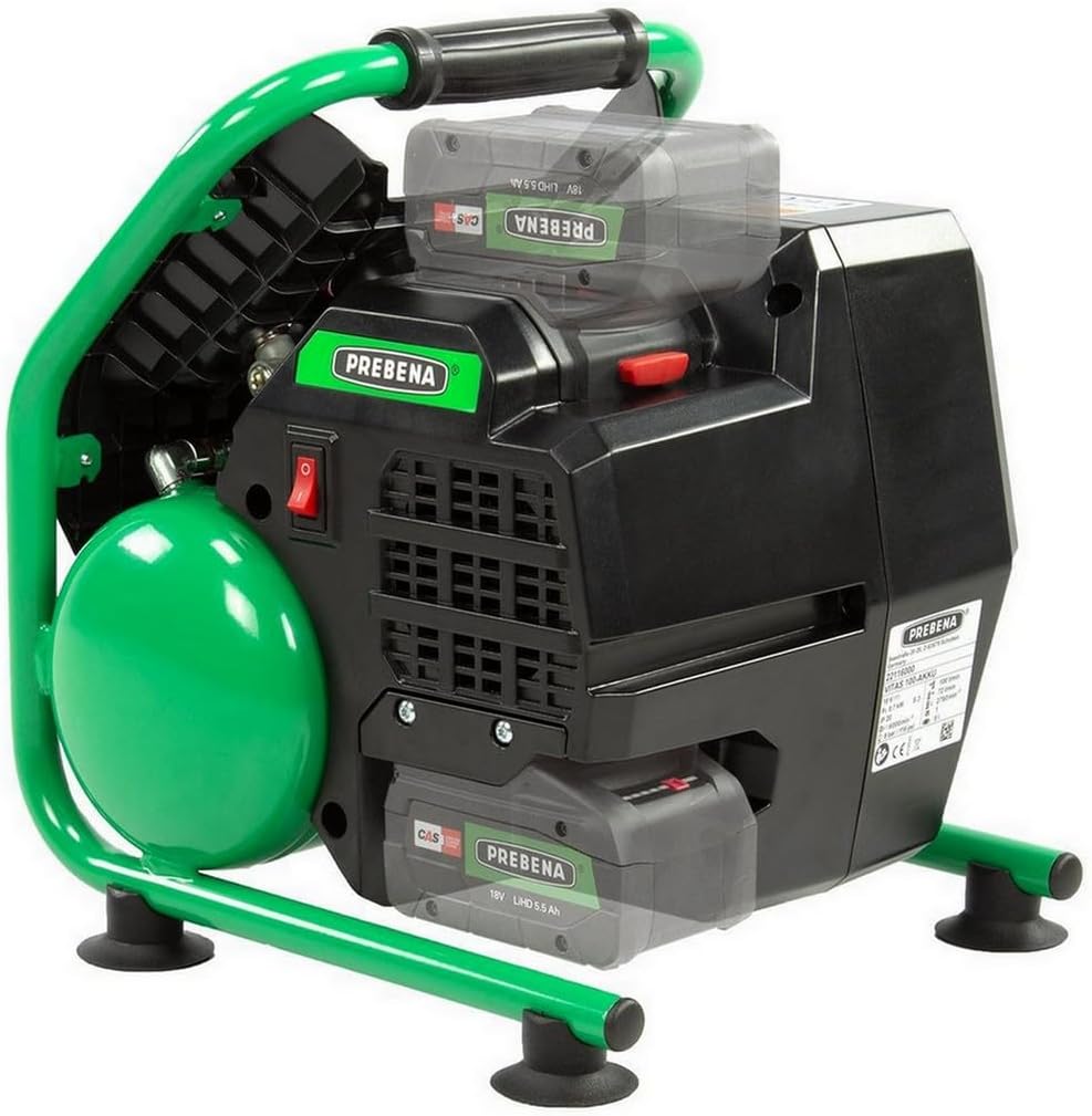 Prebena Vitas 100-accu compressor 18 V 5 l 8 bar CAS + 1 x accu 5,5 Ah