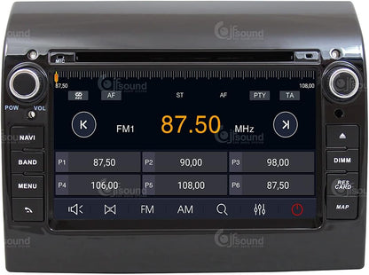 Specifieke autoradio voor Fiat Ducato 290 Android GPS Bluetooth WiFi USB DAB+ Touchscreen 7" 8core Carplay AndroidAuto