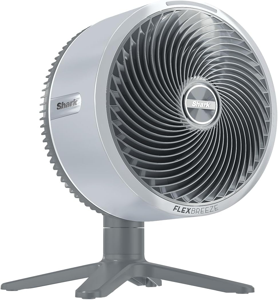 Shark FlexBreeze TableMate Snoerloze Ventilator Binnen & Buiten, Tot 24 Uur Gebruikstijd, Hoge Snelheid Koeling, 20 m Bereik, Stil & Duurzaam, 5 Snelheden, Oscillatie, Afstandsb., Wintermist FA150EU