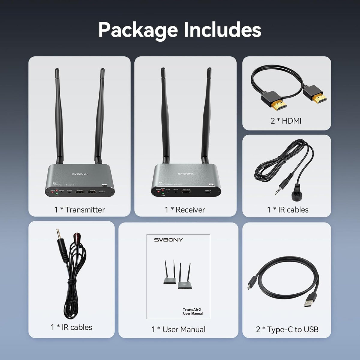 hdmi zender receiver set – draadloze hdmi zender – hdmi transmitter – hdmi ontvanger – 4K hdmi extender – 0,06s lage latentie – draadloos bereik 300 meter
