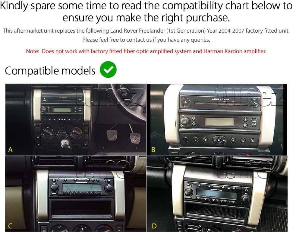 tunez Android 7.1 Nougat Auto Speler Voor Land Rover Freelander 1e Generatie MP3 Stereo Radio Fascia Kit 2004 2005 2006 2007 Jaar