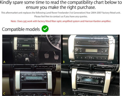 tunez Android 7.1 Nougat Auto Speler Voor Land Rover Freelander 1e Generatie MP3 Stereo Radio Fascia Kit 2004 2005 2006 2007 Jaar