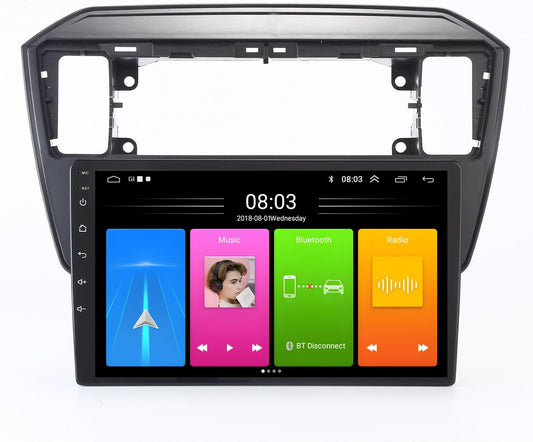 Autoradio met scherm, 9 inch Wireless Carplay Android Auto, GPS-navigatie voor Seat MII e-MII KE KF, Skoda Citigo E-Citigo, VW UP e-Up e-Load Seat Ibiza IV4 IV IV5 IV ST Sportcoupe