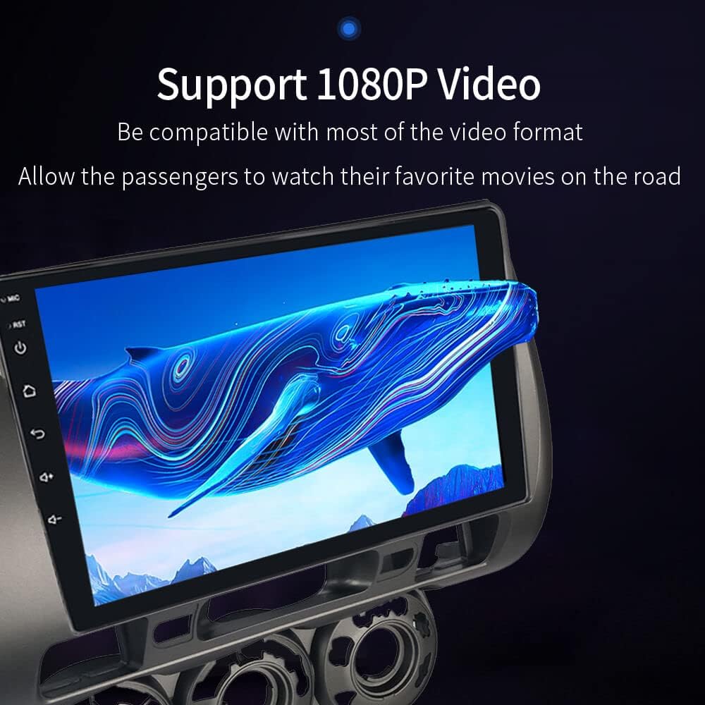 Autoradio – Carplay Radio – Android Autoradio – 1-DIN Radio – Auto Multimedia – Draadloze CarPlay & Android Auto – 9 Inch Touchscreen & GPS Navigatie