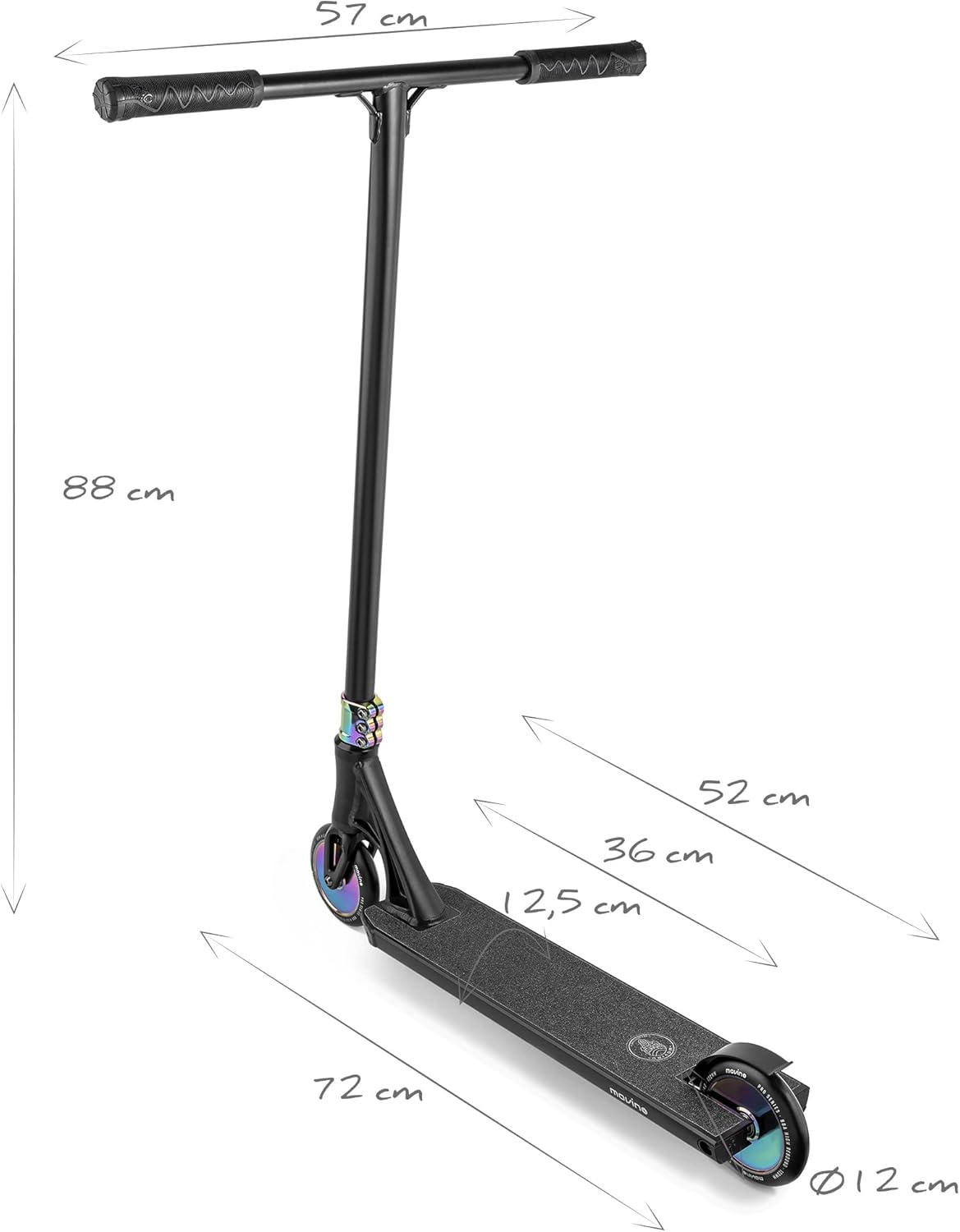 Freestyle Movino Kraken Pro Street Stunt Scooter | IHC | ABEC 9 lagers | step voor volwassenen en kinderen bestand tegen acrobatiek | trick scooter | gewicht 4,2 kg