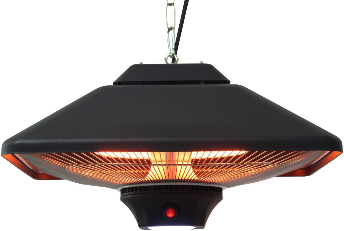 Terrasverwarmer – Plafondverwarmer – Warmtestraler – Balkonverwarmer – Halogeen Verwarmer – 2000W Met Afstandsbediening – Inclusief LED-Verlichting