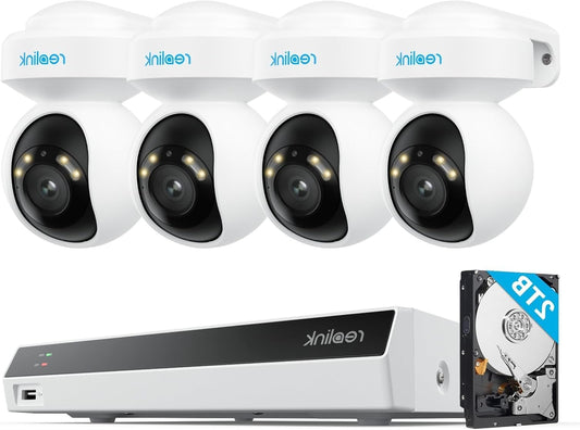 Beveiligingscamera Set – Bewakingscamera – Surveillance Camera – Camerabewaking – PTZ Camera – 4K Ultra HD – Automatische Bewegingsvolging – 2TB Opslag – 24/7 Opname – 355° Pan – 50° Tilt