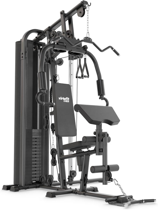 VirtuFit KH200 Homegym Power Station, Multifunctional Fitness Strength Device with 80 kg Weight Stack, Pulley System, Full Body Training for Home - QUORE