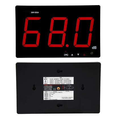 Geluidsniveaumeter, SW-525A wandmontage LCD-scherm digitale geluidsniveaumeter USB 30-130dB