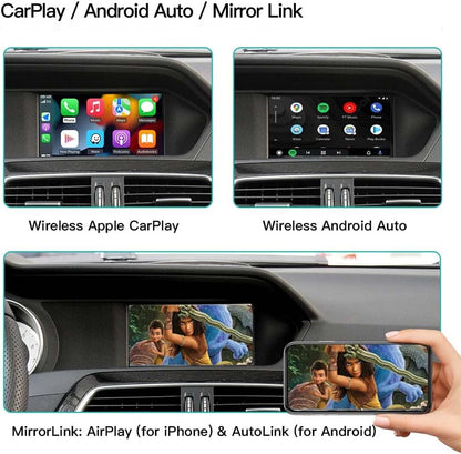 Draadloze Carplay voor Mercedes Benz A/B/C/E/CLA/GLA/GLK/ML/SLD met NTG4.5 compatibel systeem voor Carplay en Android Auto Bluetooth Mirrorlink DVR