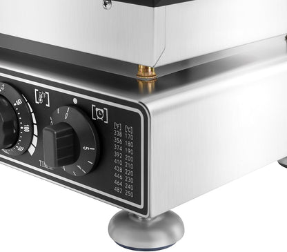 Elektrische Pannenkoekenmaker – Mini Pannenkoekjesmaker – Poffertjespan – Dorayaki Machine – Mini Bakplaat – 50 Gaatjes 1800W – Instelbare Temperatuur en Tijd