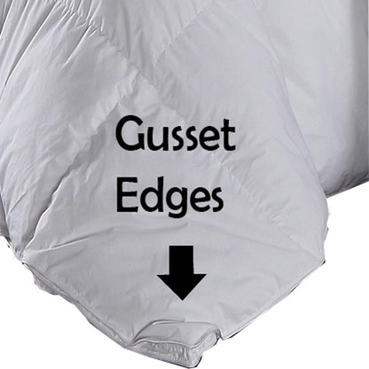 Royal Hotel's 300 draadtelling oversized kingsize ganzendons alternatief dekbed, overvol dekbed, dekbedovertrek 100% katoenen schaal - 750FP - 100 oz - effen wit, oversized koning
