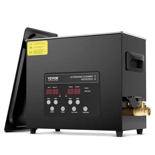 Ultrasone Reiniger – Ultrasoon Reinigingsapparaat – Sieradenreiniger – Brillenreiniger – Horlogereiniger – 6 Liter Capaciteit – Digitale Timer & Instelbare Temperatuur - QUORE