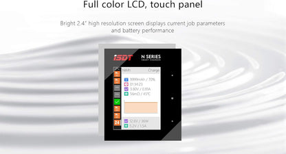 Universele Batterijlader – Snellader – Multi-sleuf Oplader – Acculader – Batterijoplader – 16 Sleuven – 2,4 Inch LCD Touchscreen