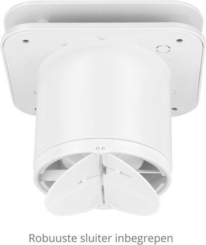 Turbionaire Trend Plus 120 mm Ventilator/Badkamerafzuiger – Afstandsbediening, 7 Snelheden + Boost, Timer, 25 dB, 5,5 W, Multifunctioneel, Anti-Vocht & Schimmel, 3 Jaar Garantie