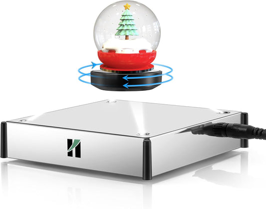 Magnetisch Levitatie Displayplatform – Zwevend Display – Presentatieplatform – Draaiend Podium – Displaystandaard – 360° Roterend met 4 LED-lampjes – Draagkracht 300 g