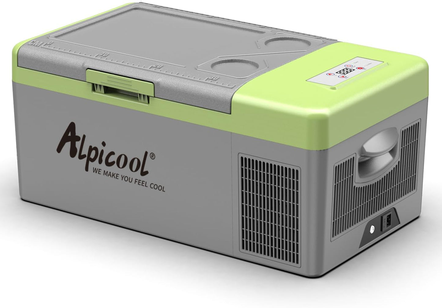 Alpicool Y16T Koelbox, 15 liter, 12 V, mini-koelkast, elektrische compressor, auto-koelkast, camping, vriesbox, klein, draagbaar, voor auto, vrachtwagen, boot, camper
