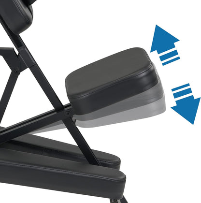 Master Massage Apollo Inklapbaar massagestoelpakket met draagtas, 46485EU zwart mobiele massagestoel, groot