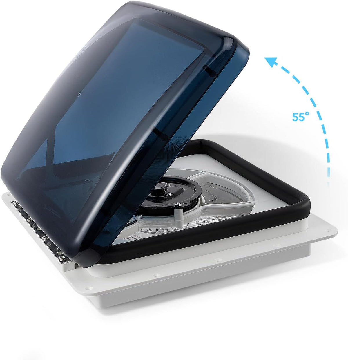 Ventilatieventilator voor camper met ledlicht, plafondventilator voor camper met regensensor
