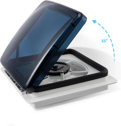 Ventilatieventilator voor camper met ledlicht, plafondventilator voor camper met regensensor