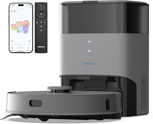 Robotstofzuiger – Robotstofzuiger met Afzuigstation – Automatische Stofzuiger – Dweilrobot – Smart Cleaning Robot – 5500 Pa Zuigkracht – LiDAR Navigatie met 240 Min Looptijd