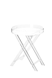Koffietafel - Table - Coffe table - Living Room Table - Acryl bijzettafel - X-vormig - Lucite bijzettafel - Helder acryl bijzettafel - voor drank, eten, snack, gebruikt in woonkamer en slaapkamer