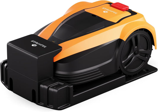 blumfeldt Robotmaaier met stille werking - Slimme draadloze grasmaaier met een bereik van 1400 m², 3 uur li-ion acculevensduur en grensdraad voor moeiteloos maaien