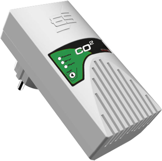 Schabus 300257 Gasmelder op netvoeding detecteert kooldioxide, (B x H x D) 60 x 118 x 44 mm