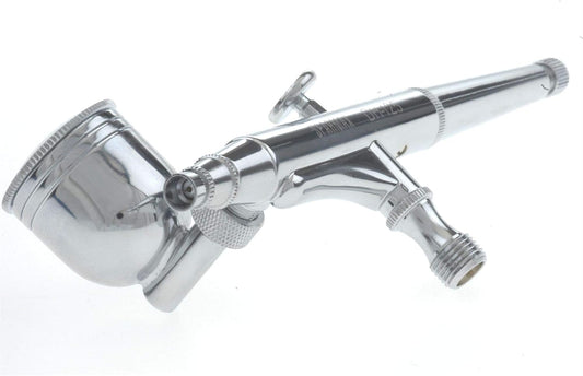 Sparmax DH125 Airbrush-pistool met dubbel effect, chroom, 0,5 mm