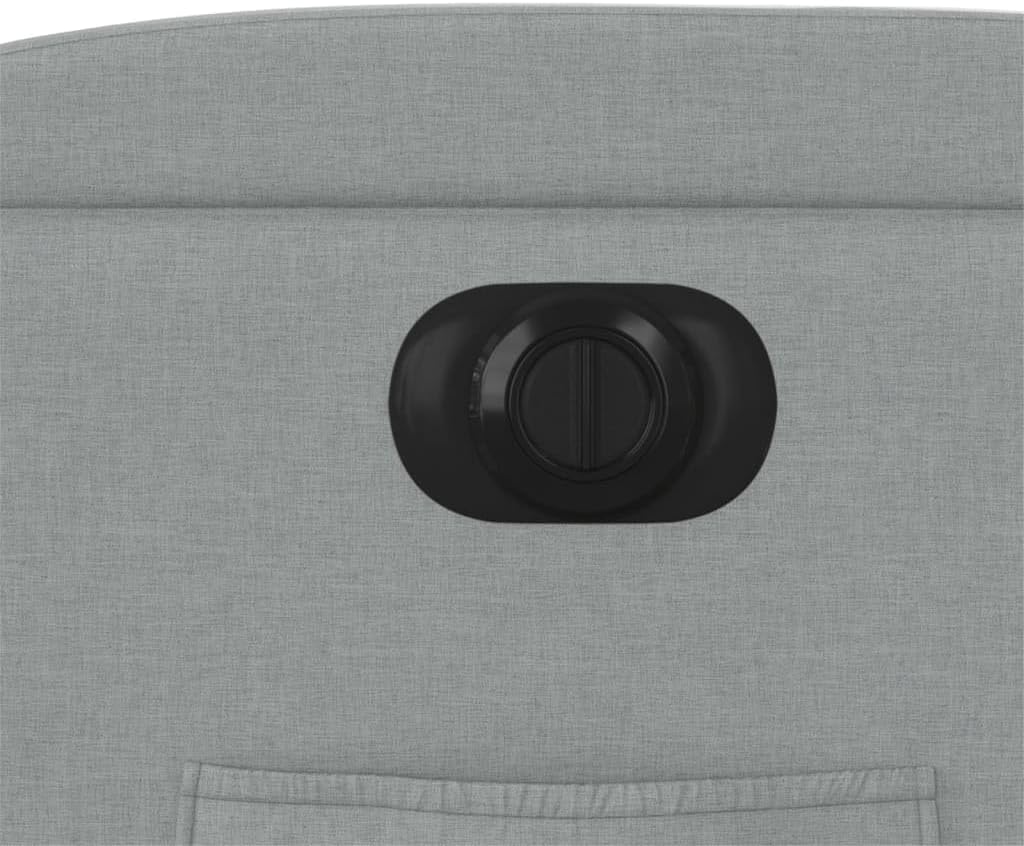 Gecheer Electric Recliner Chair Tilting Fabric Light Grey 74 x 86.5 x 93.5 cm TV Chair Recliner Chair Armchair Fabric Chair with Footrest Senior Chair