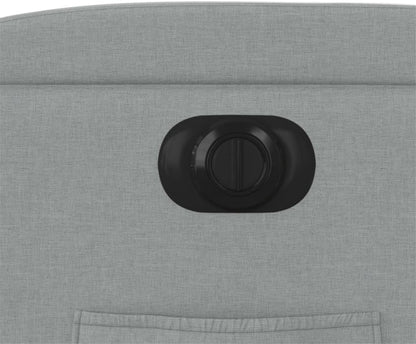 Gecheer Electric Recliner Chair Tilting Fabric Light Grey 74 x 86.5 x 93.5 cm TV Chair Recliner Chair Armchair Fabric Chair with Footrest Senior Chair