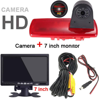 1280x720 pixels auto derde dak top mount remlicht camera remlicht achteruitrijcamera voor FIAT Talento Nissan NV300 Primastar Renault Traffic 3 opel Vauxhall vivaro + 7 inch LCD-monitor HD