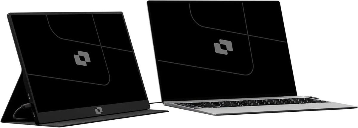 Lite 15.6" - Portable Monitor - Protective Case Included - Portable Display - Portable Monitor - Full HD - IPS - Black - QUORE