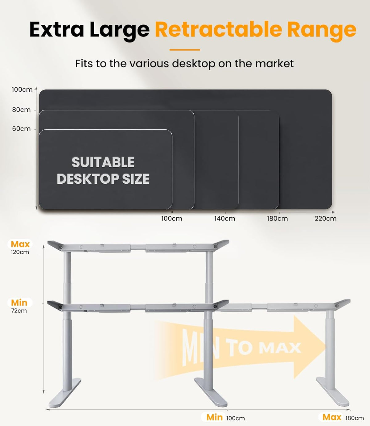 MAIDeSITe EL2 Pro Art Height Adjustable Desk Frame, Oval Leg Design, Electric Height Adjustable Table Frame, Double Motor, Load Capacity 180 kg, with 4 Memory Control and - QUORE