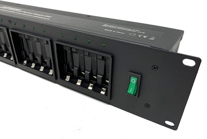 Infitronic IN19PLG001 Professionele acculader voor 16 x Ni-MH AA/AAA accu's, 19 inch, 2HE