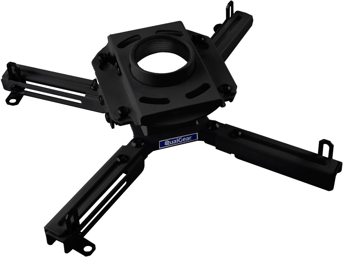 Projector plafondbeugel – Projectorbeugel – Plafondbeugel – Projectormontagekit – Ophangbeugel – Zwart voor gewelfde plafonds – 360° draaibaar, kantelbaar en rolbaar