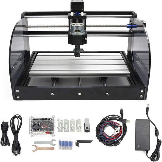 RATTMMOTOR CNC freesmachine 3018-Pro Max, 3 assen, CNC-frees-/graveermachine, GRBL besturing, 420 x 350 x 270 mm, ER11 voor PVC, PCB, houtsnijwerk, doe-het-zelf graveermachine