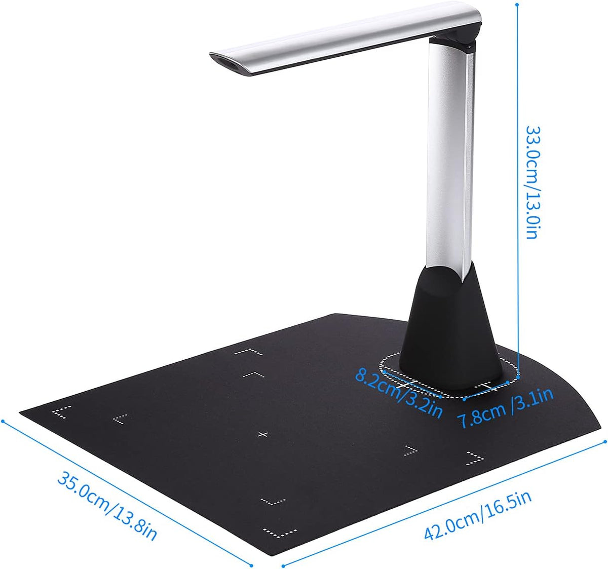 Documentcamera Slimme Draagbare Scanner met USB-functie voor Automatisch Bijsnijden, Gebruikt voor Het Scannen van Boeken en Het Digitaliseren van Boeken