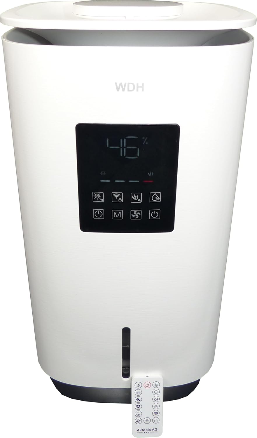 Aktobis WDH-SE2303 Luchtbevochtiger tot 800 ml/uur, wifi en aromavak (ook voor kalkwater)