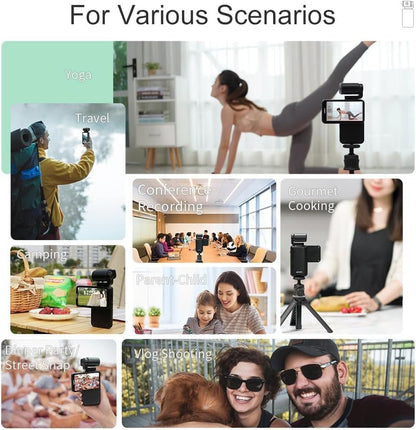 ORDRO M3 draagbare videocamera, 5 K/30 fps vlogging-camera-camcorder met 3,5 inch draaibaar touchscreen voor YouTube TikTok Video Vlog