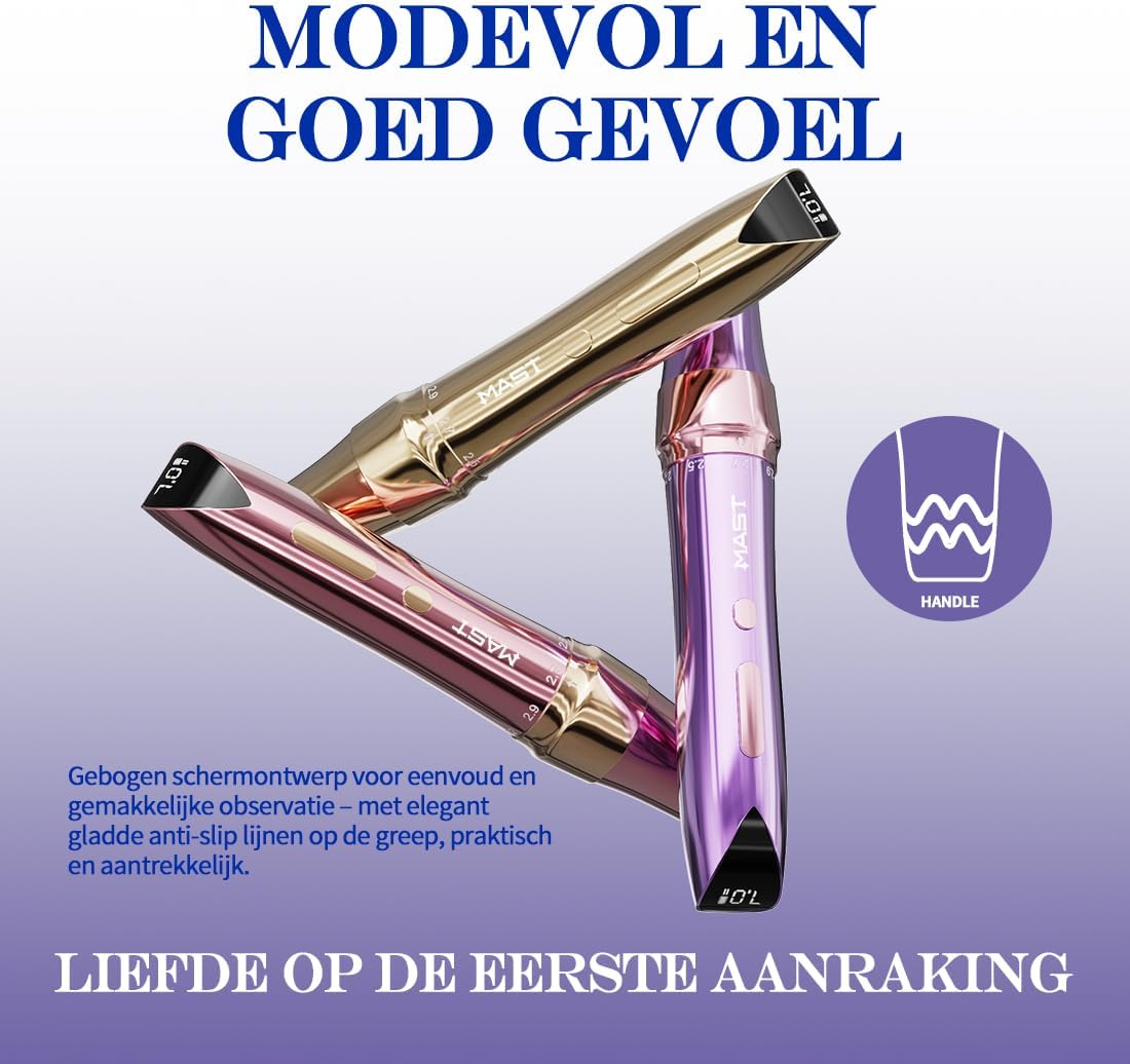 Professionele Draadloze Tattoo Machine – Tattoo Pen – Microblading Pen – Rotary Tattoo Gun – Permanent Make-up Tool – Lichtgewicht 121g – Verwisselbare Batterijen 900mAh