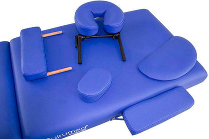 Massagetafel – Massagebank, Behandeltafel, Behandelbank, Fysiotherapietafel – Oranje – Inklapbaar, 186 x 66 cm – Kunstleer, In Hoogte Verstelbaar
