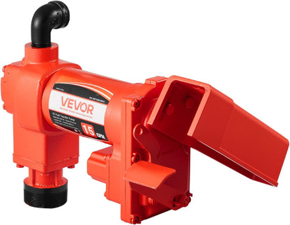 VEVOR Brandstoftransferpomp, 230 V AC, elektrische dieseltransferpomp, 57 l/min, maximale zuighoogte 2,4 m, maximale opvoerhoogte 11,28 m, voor benzine, kerosine, biodiesel, ethanol
