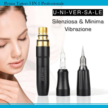 Dermograph Permanente make-up, semi-permanente make-up, tattoo-stift, tattoo-machine, microblading, wenkbrauwtattoo, zwarte dermografiepen