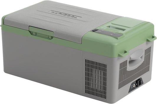 Alpicool Y15E 15L Frigoriferi per Auto Mini Frigo Portatile Elettrico Auto Frigorifero Congelatore 12/24V DC per Viaggio(Batterij niet meegeleverd)