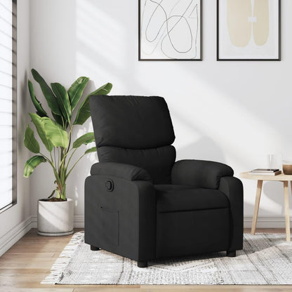 vidaXL Recliner Chair with Backrest, Armrests, TV Chair, Recliner Chair, Seat for Living Room Home, Black Fabric
