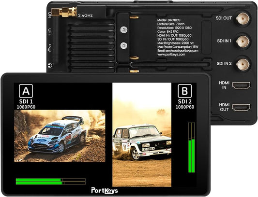 Portkeys BM7II-DS 2200nit Wide Colour Gamut Wireless Camera Control Monitor