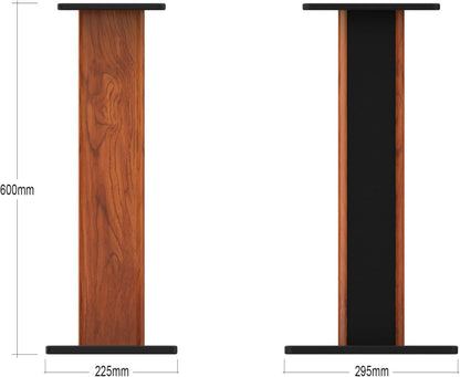 Wiibo Tempo 60 - paar luidsprekerhouders - 60 cm hoogte - solide antivibratiebasis - universele compatibiliteit met stereo hifi-luidsprekers en thuisbioscoop - antislip voetjes